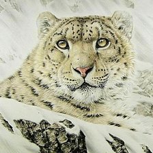 Схема вышивки «Снежный барс»