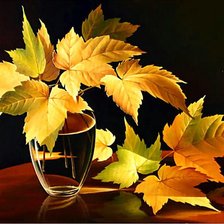 Схема вышивки «осенние листья»