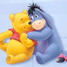 Схема вышивки «винни и ослик»