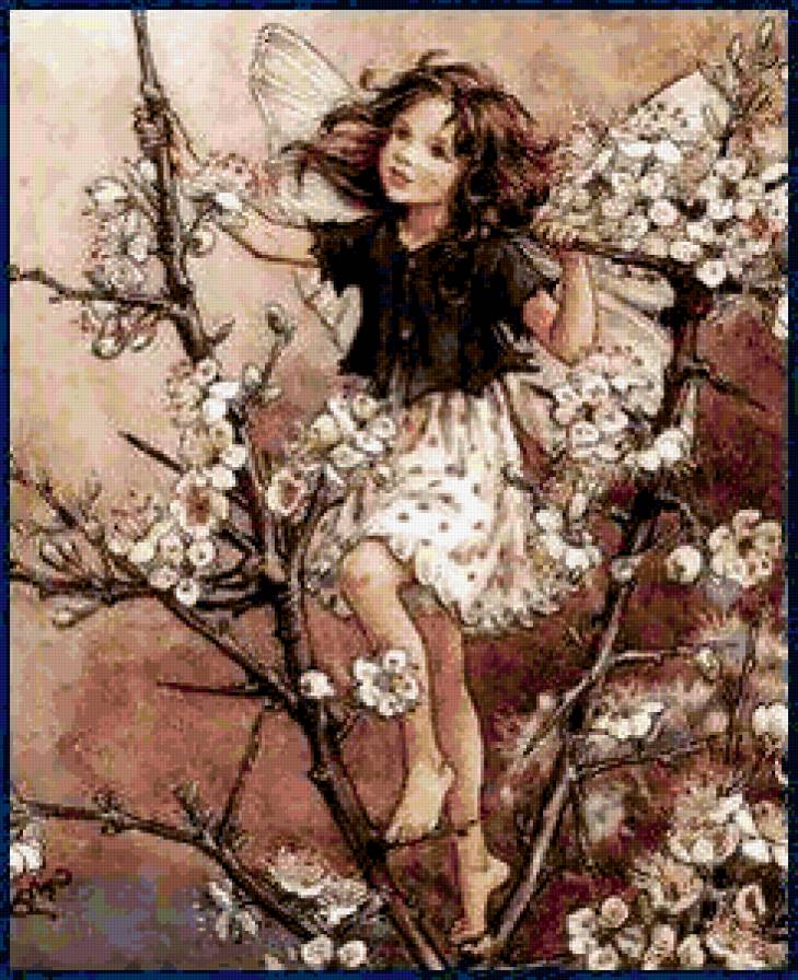 маленькая фея - картина, девочка, фея - предпросмотр