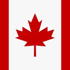 Схема вышивки «Флаг Канады»