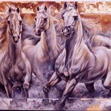 Схема вышивки «Серия "Кони"»