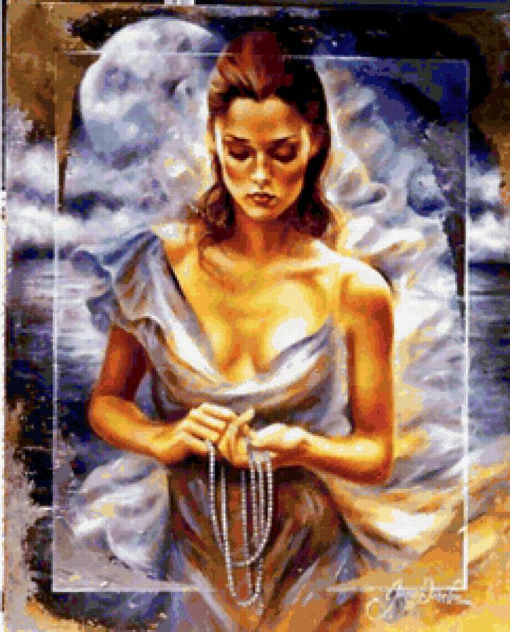 Серия "Она" - девушка, пейзаж, море - предпросмотр