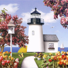 Схема вышивки «Лето на острове»