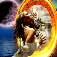 Схема вышивки «волшебное зеркало»