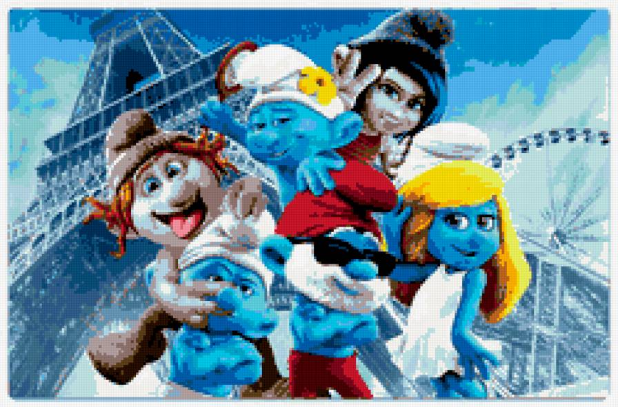 Смурфики - смурфики - предпросмотр