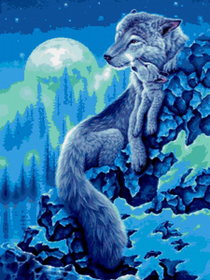 Волчица - животные, волки - предпросмотр