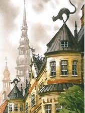 коты на крышах