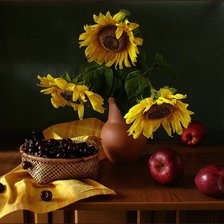 Схема вышивки «Подсолнухи»