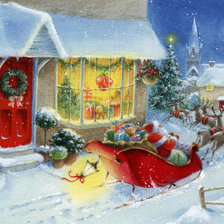 Схема вышивки «Зима»