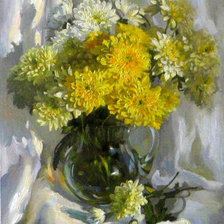 Схема вышивки «Хризантемы.»