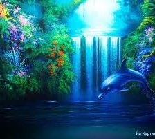 Схема вышивки «дельфин»