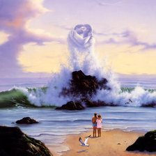 Схема вышивки «на берегу моря»