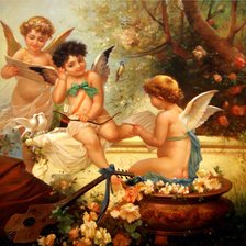 Схема вышивки «Ангельские забавы»