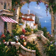 Схема вышивки «улочка»