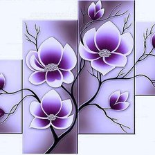 Схема вышивки «Полиптих "Магнолия"»