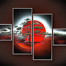 Схема вышивки «Полиптих "Цветущая сакура"»