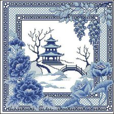 Схема вышивки «домик»