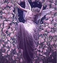 Схема вышивки «фея на качелях»