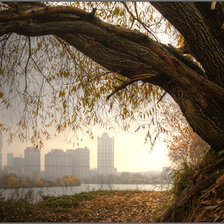 Схема вышивки «Городской пейзаж.»