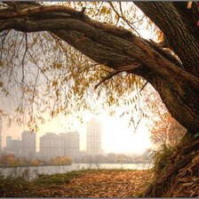 Схема вышивки «Городской пейзаж (светлее)»