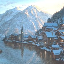 Схема вышивки «Городской пейзаж.»