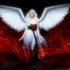 Схема вышивки «ангел»