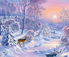 Схема вышивки «зима 2»