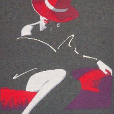 Схема вышивки «Леди в красном»