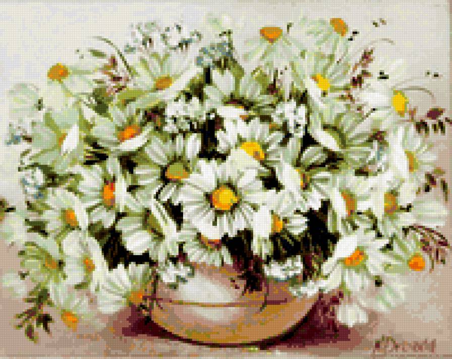 Ромашки - картина - предпросмотр