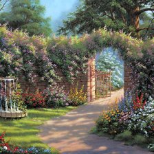 Схема вышивки «Пейзаж»