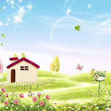 Схема вышивки «Мельница»