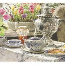 Схема вышивки «открытка»