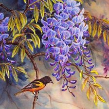 Схема вышивки «Глициния»