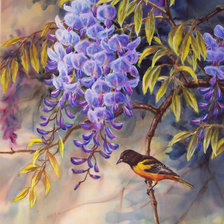 Схема вышивки «Глициния»