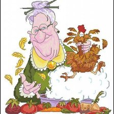 Схема вышивки «Кухарка.»