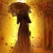 Схема вышивки «леди осень»