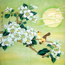 Схема вышивки «Цветущая сакура»