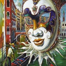 Схема вышивки «Венецианская маска»