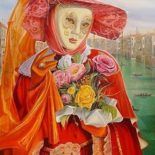 Схема вышивки «Венецианская маска»