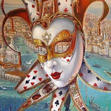 Схема вышивки «Венецианская маска»