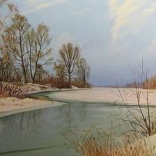 Схема вышивки «оттепель»