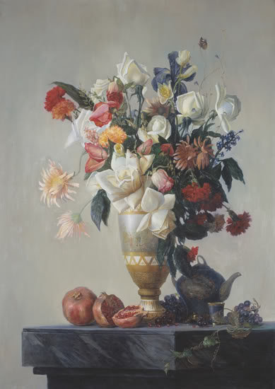 утро - живопись, букет, цветы, натюрморт, к.мирошник и н.кургузова-мирошник - оригинал