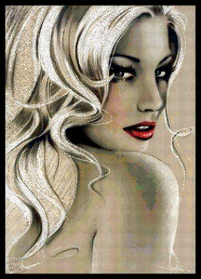 Женщина-загадка - девушка, портрет, глаза - предпросмотр