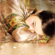 Схема вышивки «японка2»