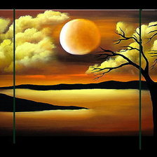 Схема вышивки «Полиптих "Закат"»