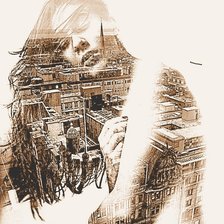 Схема вышивки «девушка»