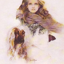 Схема вышивки «девушка»