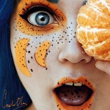 Схема вышивки «Девушка с мандарином»