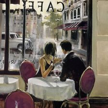 Схема вышивки «завтрак в париже»